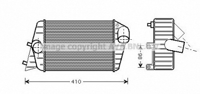 AVA QUALITY COOLING ft4252 -  Интеркулер